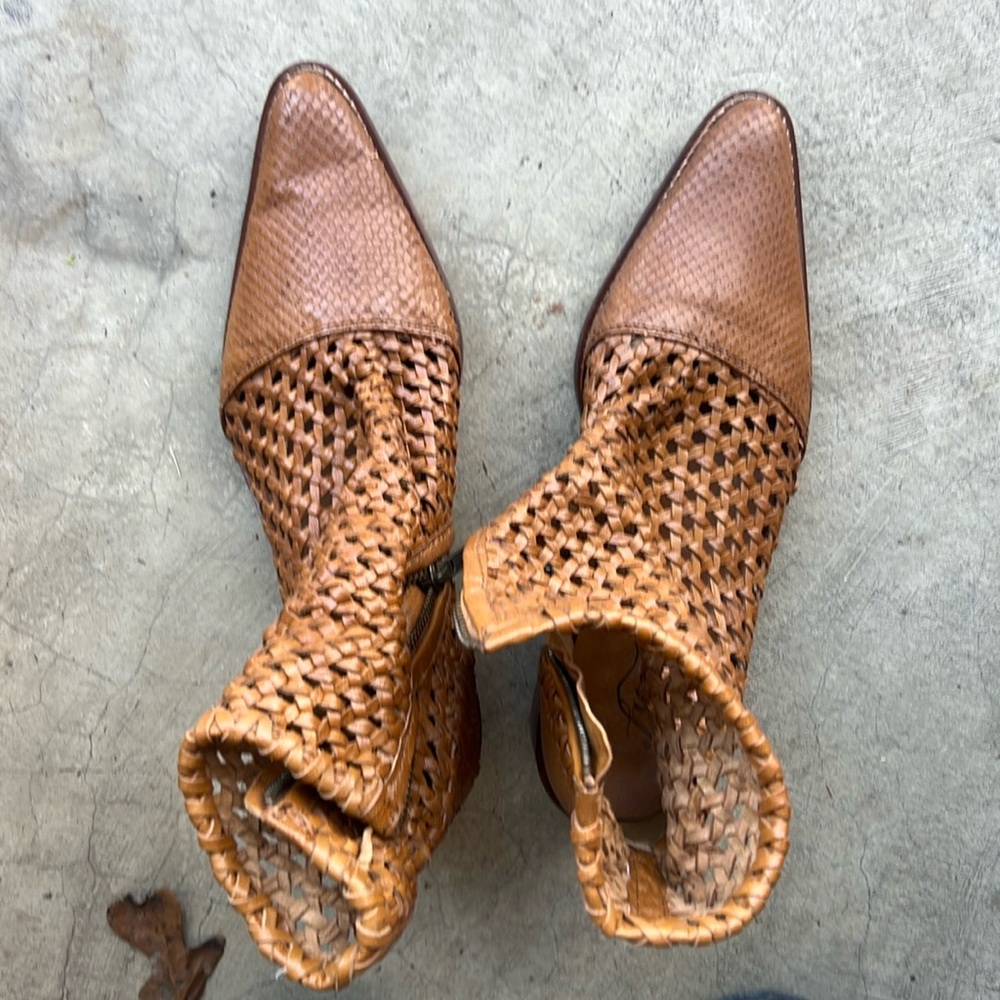 Free People tan shoes size 40